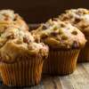 Vegan orange walnut muffin